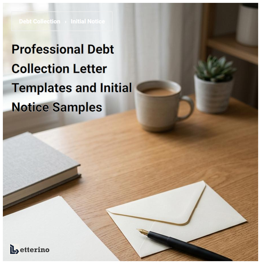 Professional Debt Collection Letter Templates and Initial Notice Samples