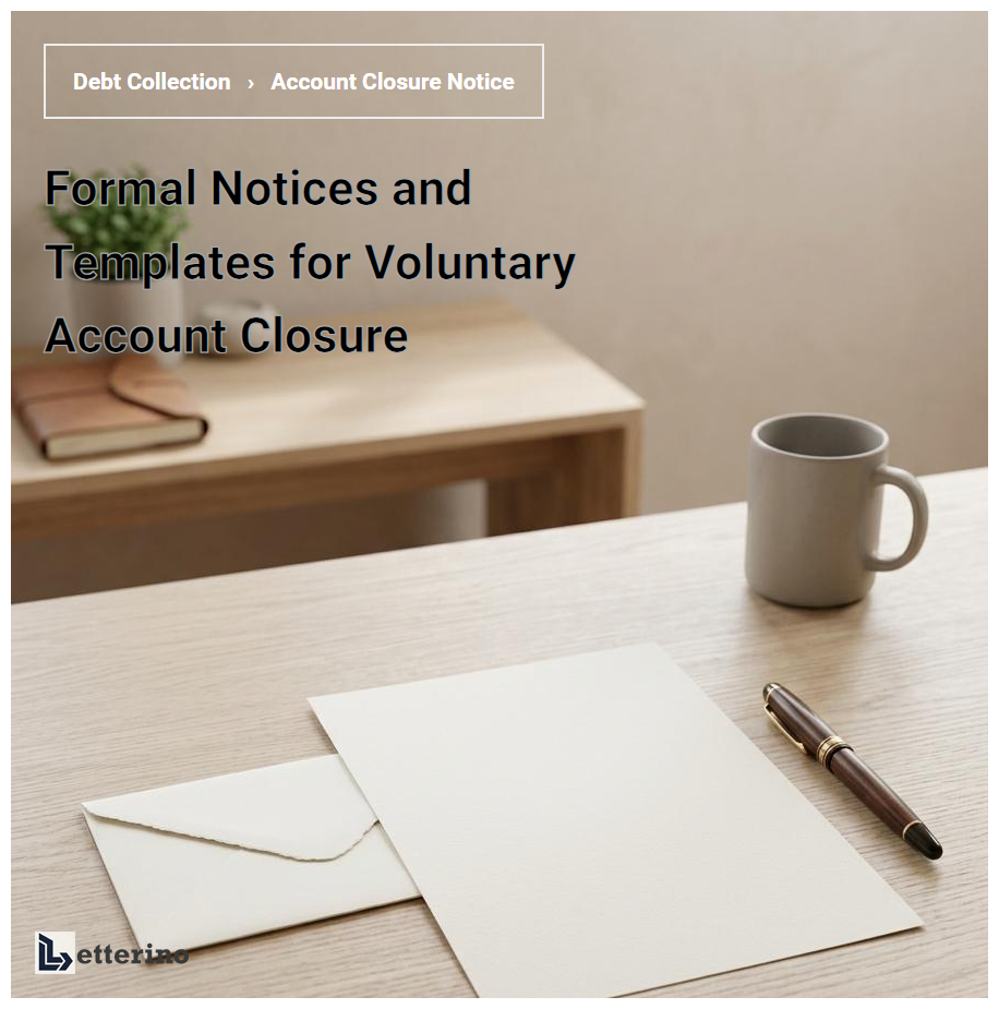 Formal Notices and Templates for Voluntary Account Closure