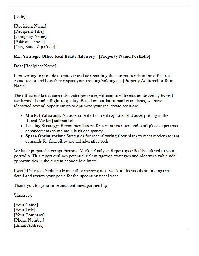 Office Sector Commercial Real Estate Advisory Letter