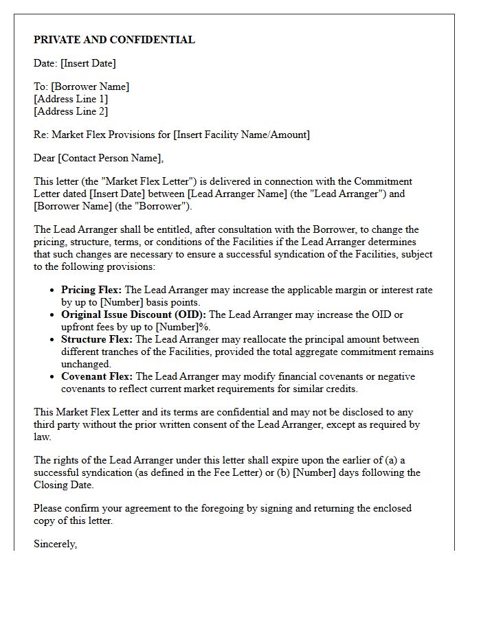 Debt Syndication Market Flex Letter