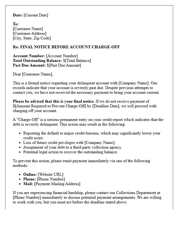 Final Pre-Charge-Off Demand Letter