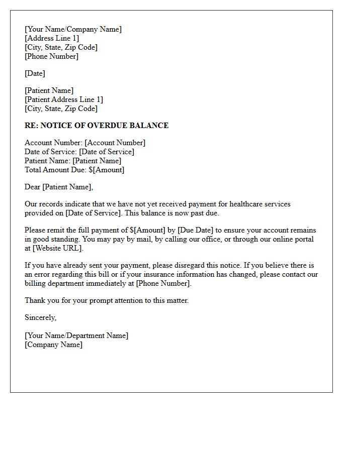 Initial Healthcare Services Debt Collection Letter