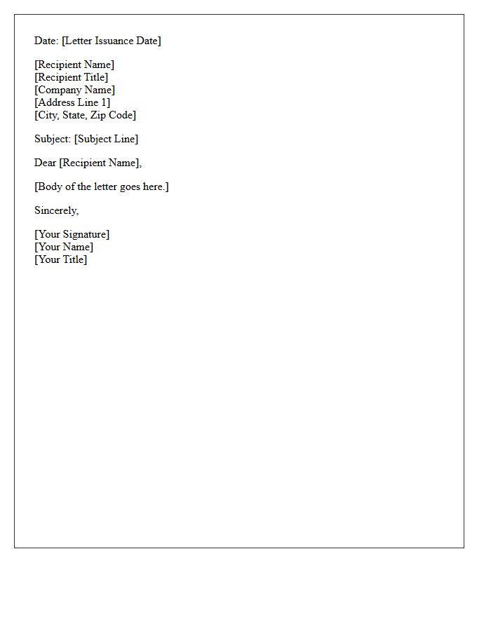 Letter Issuance Date