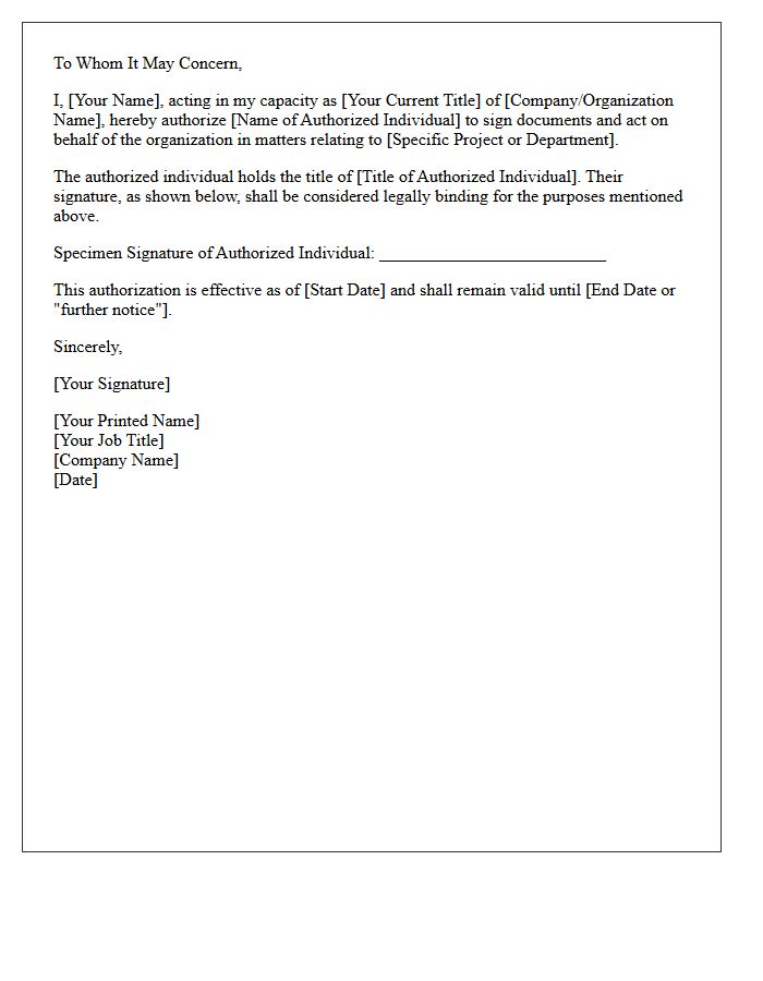 Authorizing Signature And Title