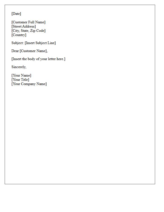 Customer Name and Registered Address