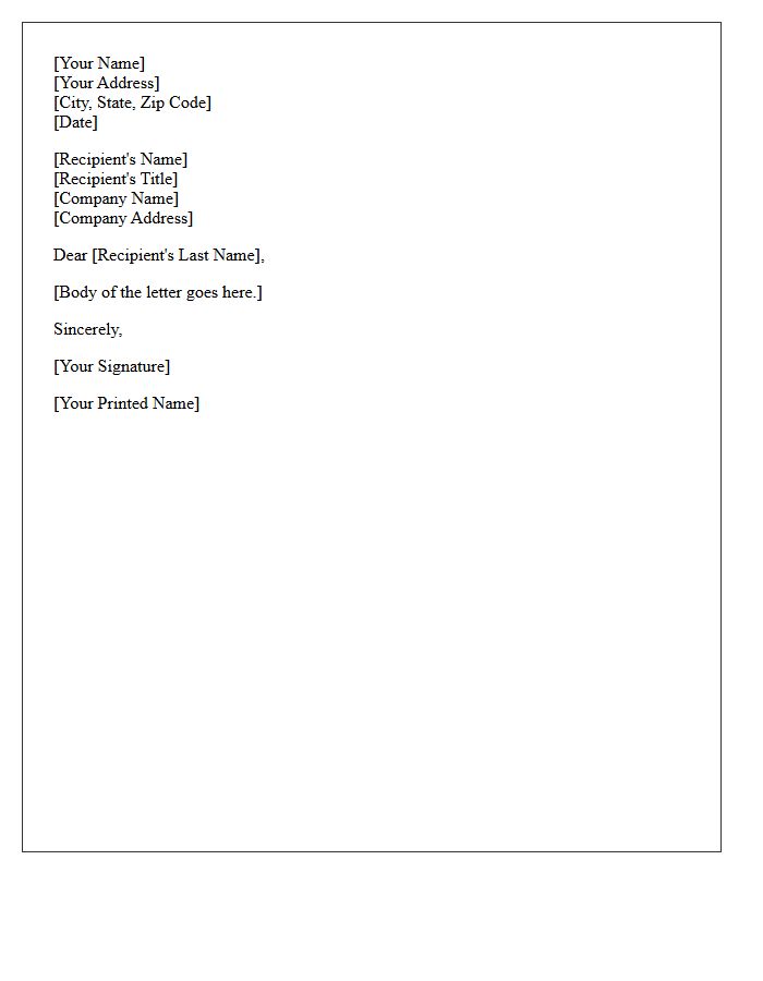Formal Letter Salutation