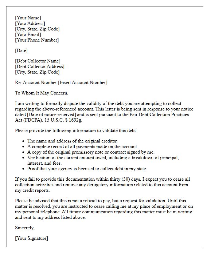 Initial Student Loan Debt Validation Notice Letter