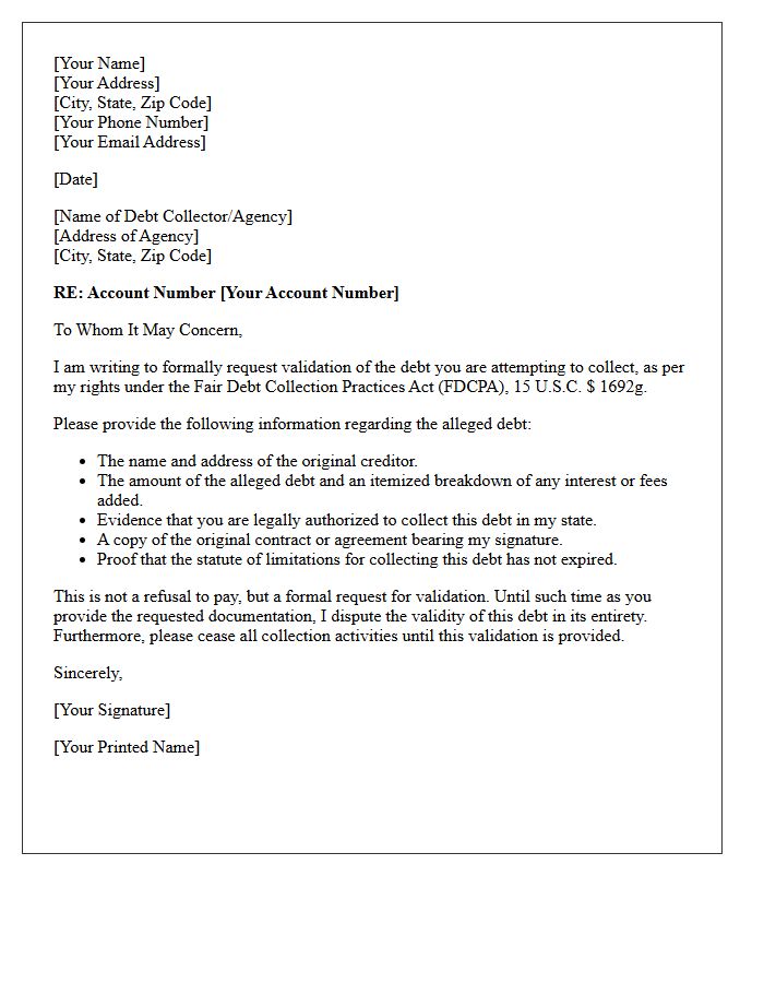 Consumer Rights Disclosure Validation Letter