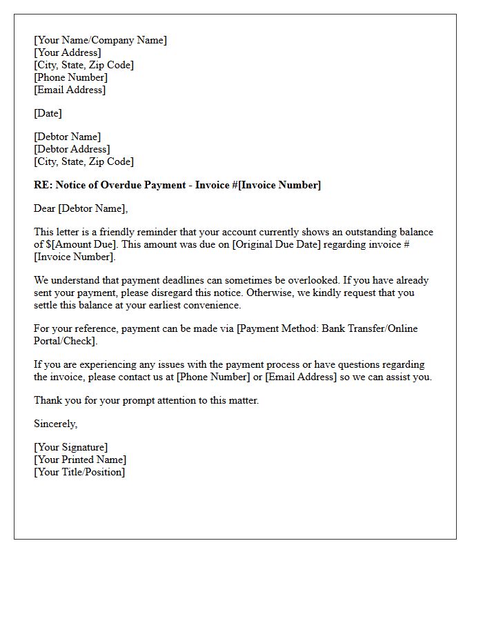 Initial Payment Inquiry Letter for Overdue Debt