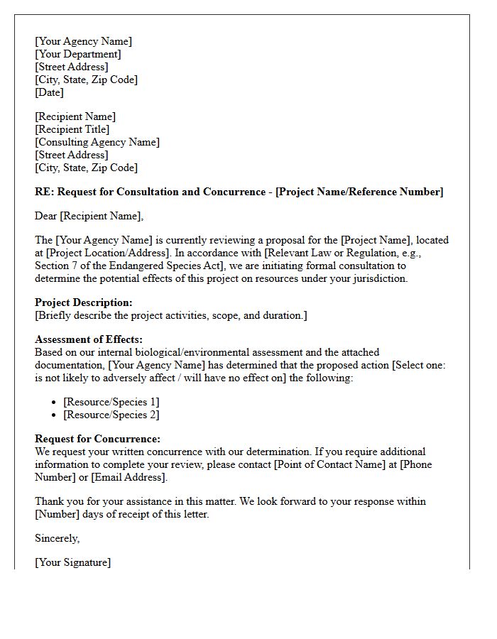 Interagency Consultation And Concurrence Letter
