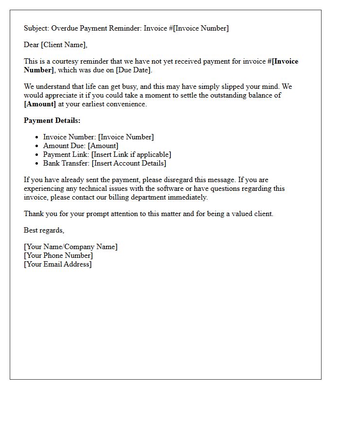 Courtesy Debt Recovery Letter for Unpaid Software Invoice