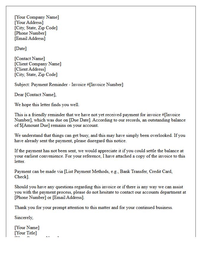 Courteous Reminder Letter For Late Wholesale Payment