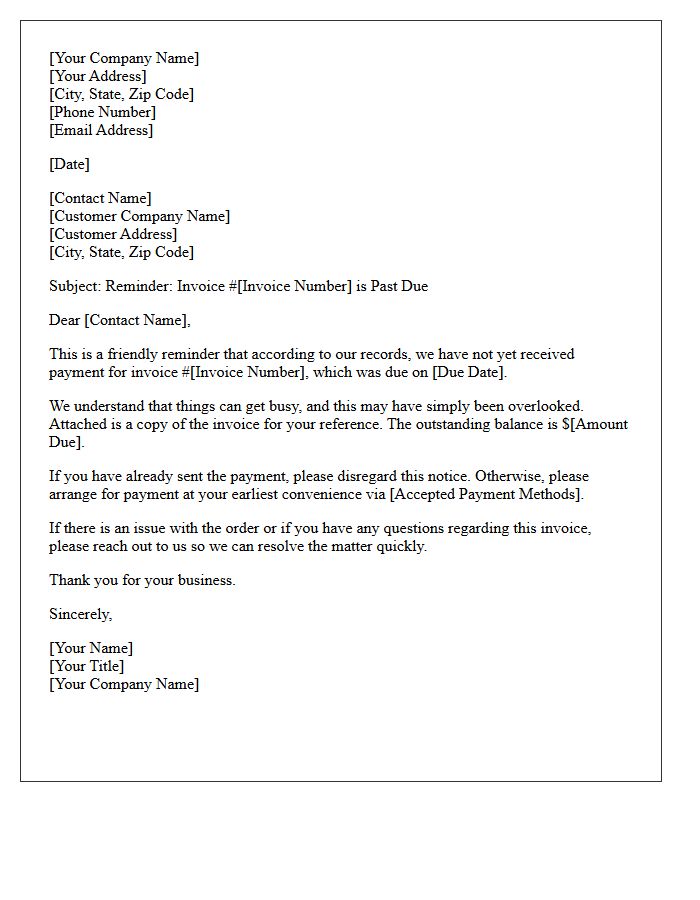 Soft Collection Letter For Overdue Wholesale Invoice