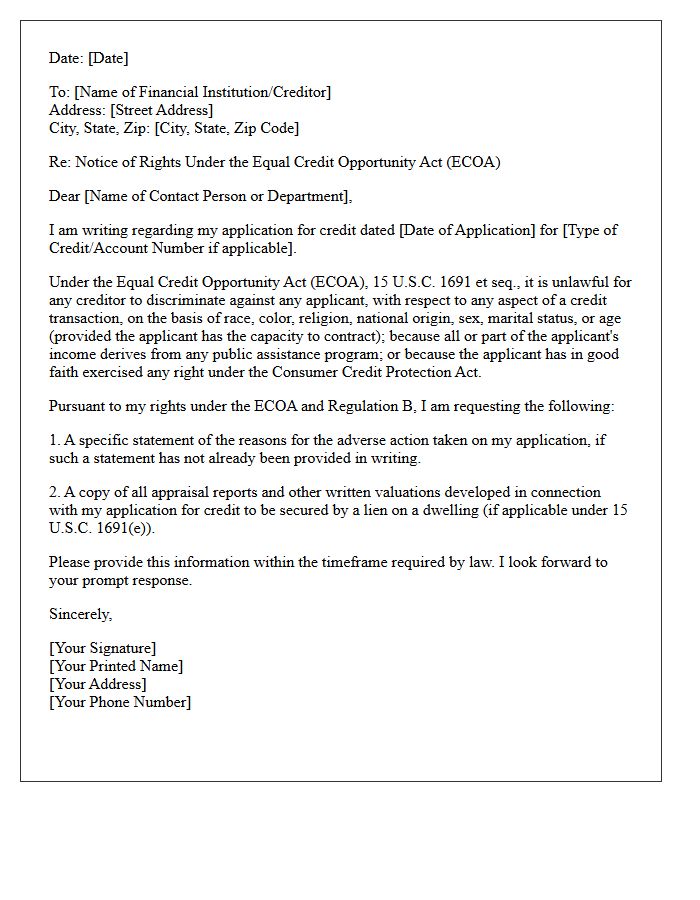 Consumer Rights Under the Equal Credit Opportunity Act