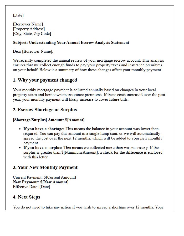 Understanding Your Mortgage Escrow Letter