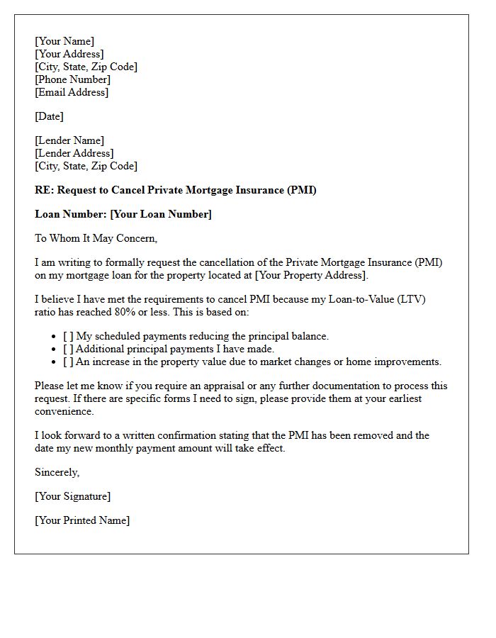 Private Mortgage Insurance Cancellation Letter