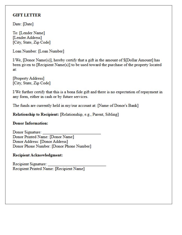 Family Gift Funds Verification Of Cash To Close Letter