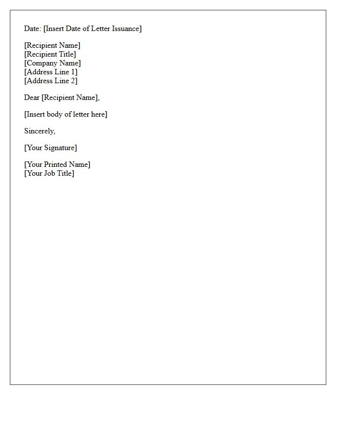 Date of Letter Issuance