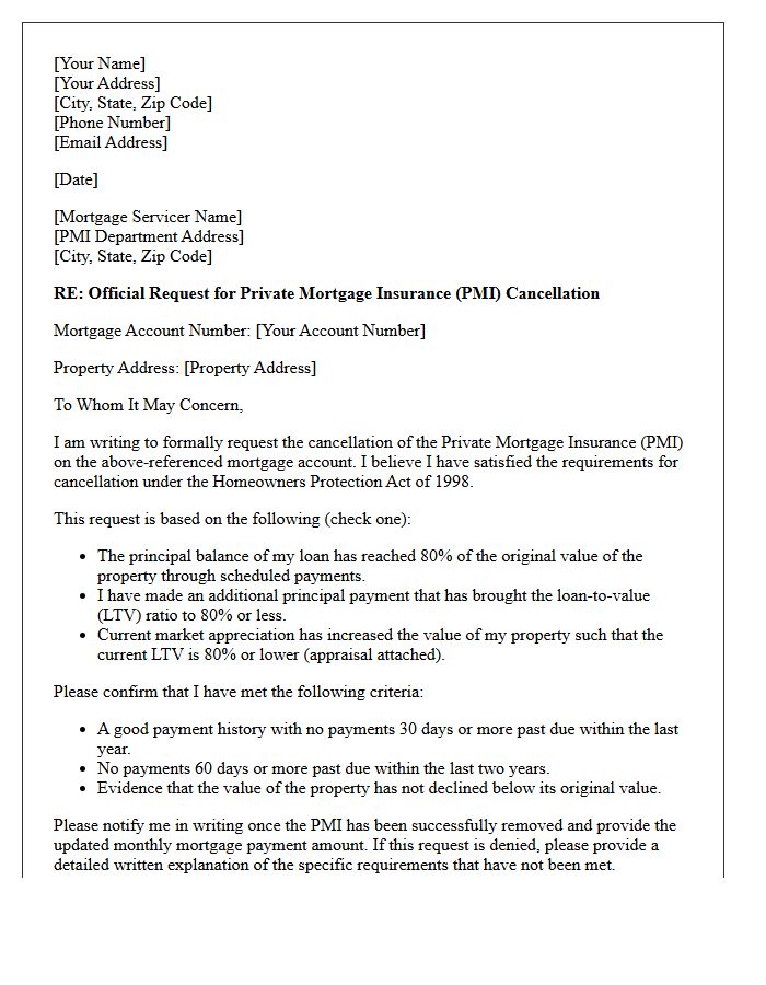Official Private Mortgage Insurance Cancellation Following Loan Satisfaction Letter