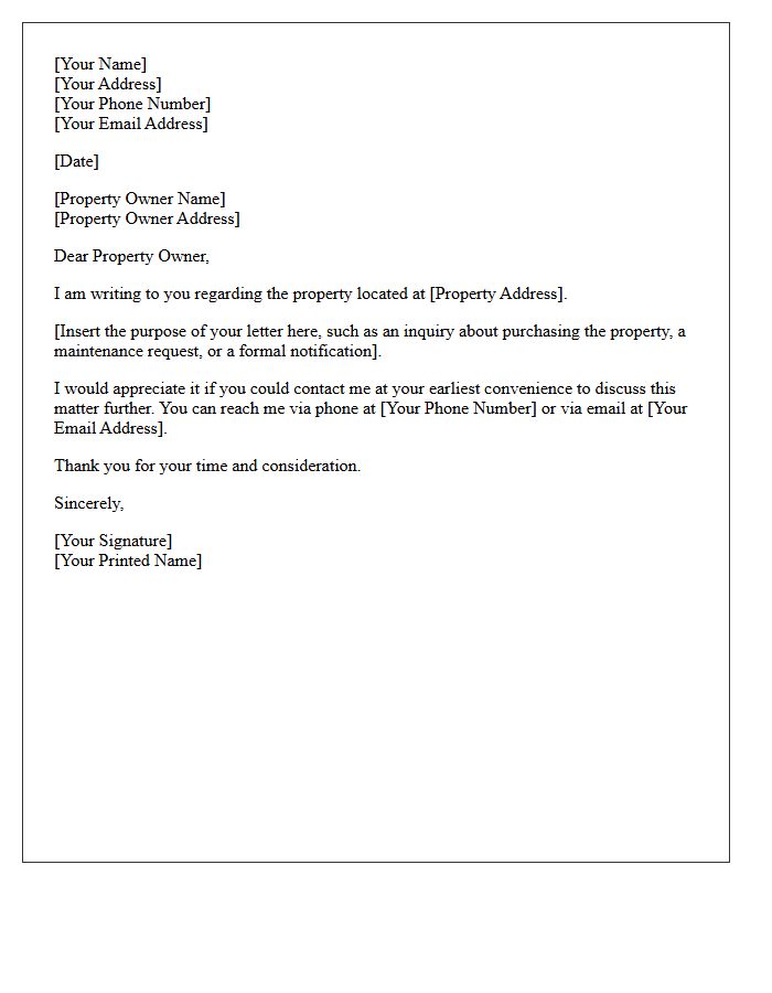 Dear Property Owner