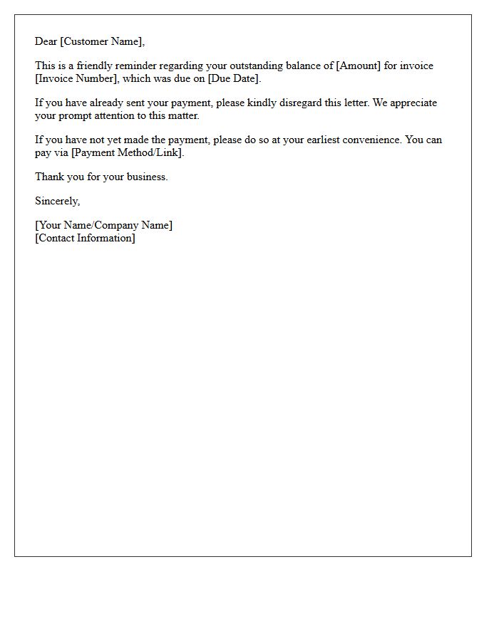 Kindly Disregard This Letter If Your Payment Has Already Been Sent