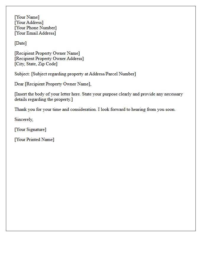 Recipient Property Owner Name And Address