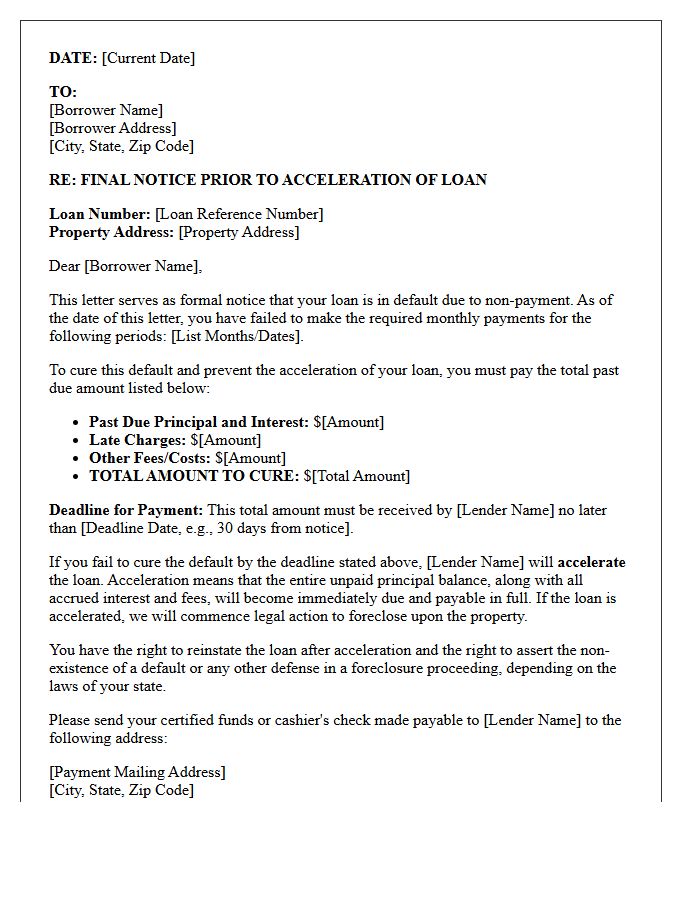 Final Pre-Acceleration Warning Letter