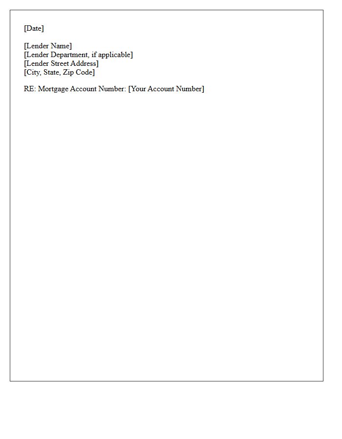 Mortgage Lender Contact Information And Date