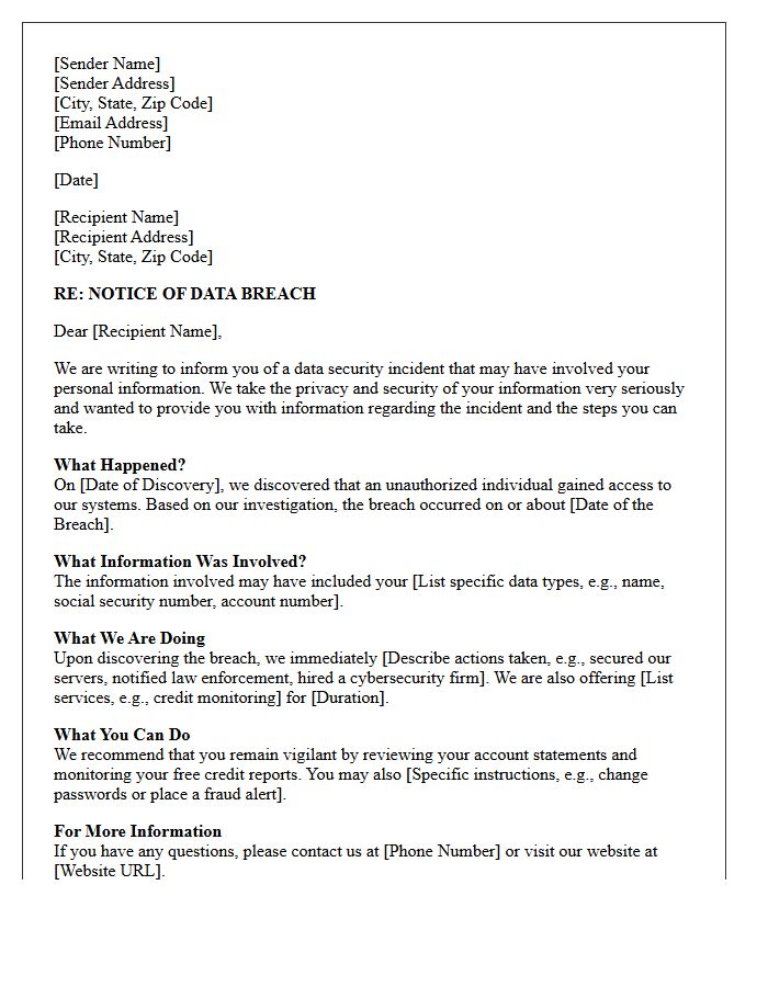 Date of the Breach Notice Letter