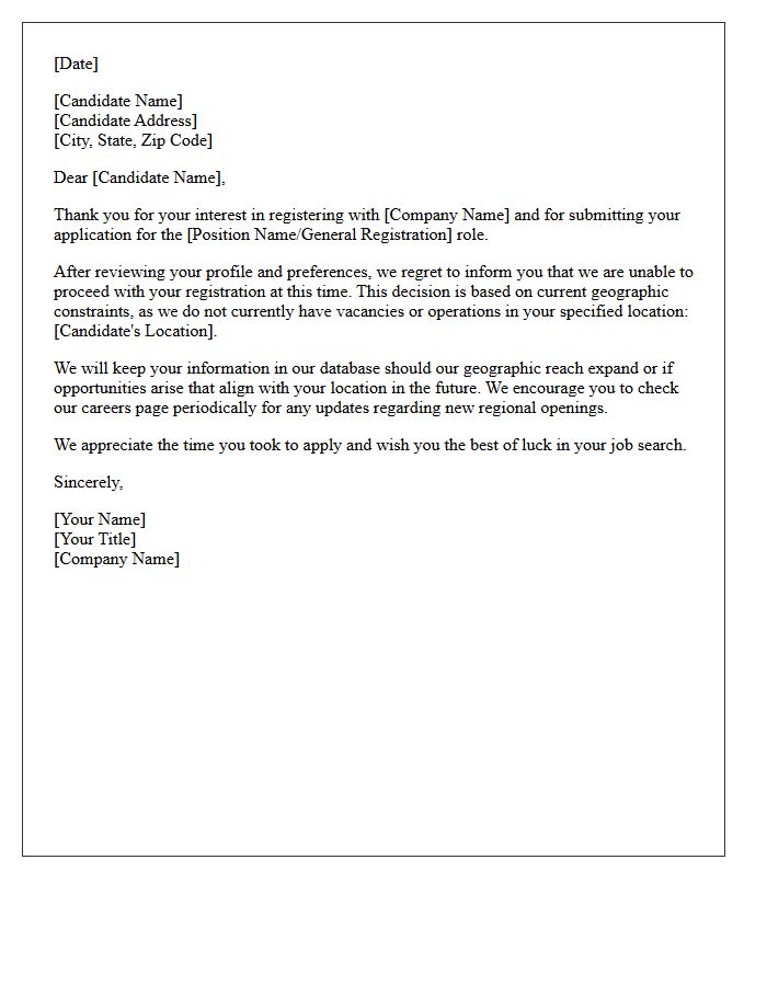 Geographic Constraint Candidate Registration Declination Letter