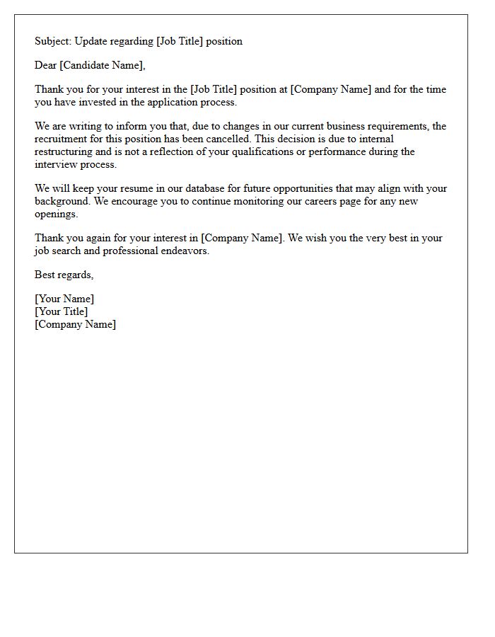 External Client Position Cancelled Letter
