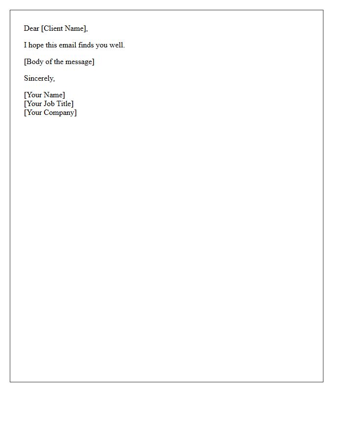 Formal Salutation to the Client