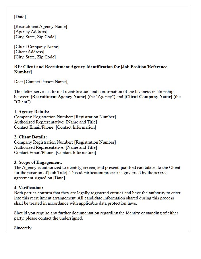 Client And Recruitment Agency Identification