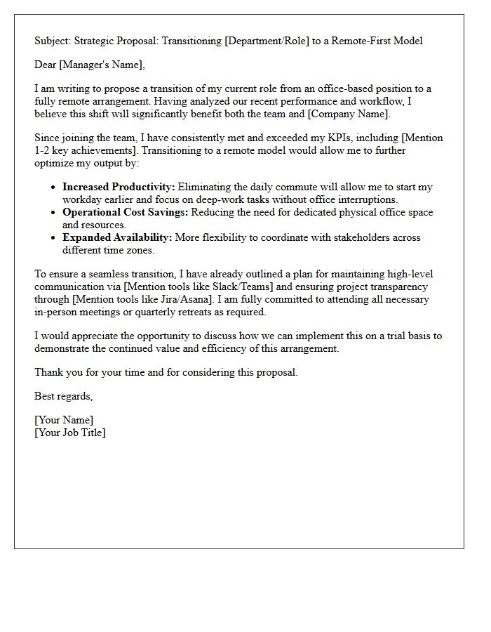 Office to Remote Transition Recruitment Pitch Letter