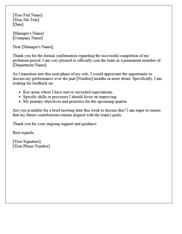 Successful Probation Placement Feedback Inquiry Letter