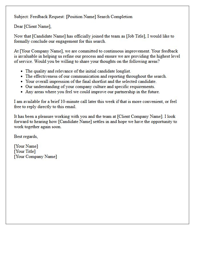 Retained Search Completion Feedback Request Letter