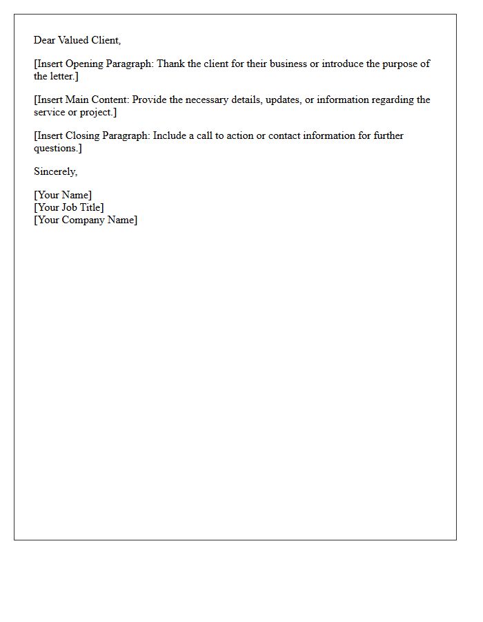 Dear Valued Client