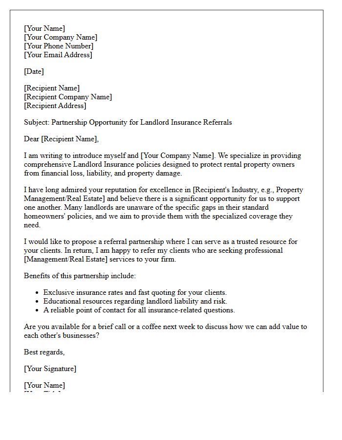 Introductory Partnership Letter for Landlord Policy Referrals