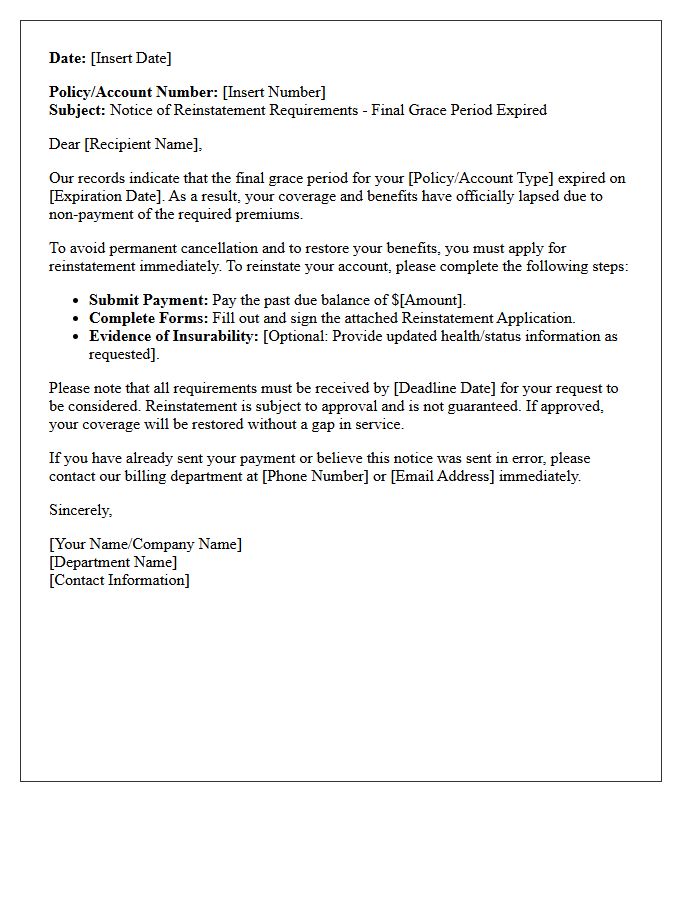 Final Grace Period Expiration Reinstatement Letter