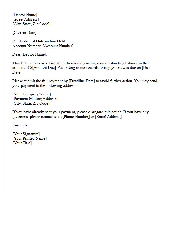 Debtor Name and Mailing Address