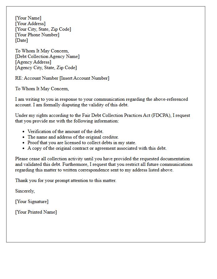 To Whom It May Concern at the Debt Collection Agency
