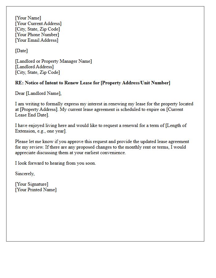 Tenant Request for Lease Renewal Approval Letter