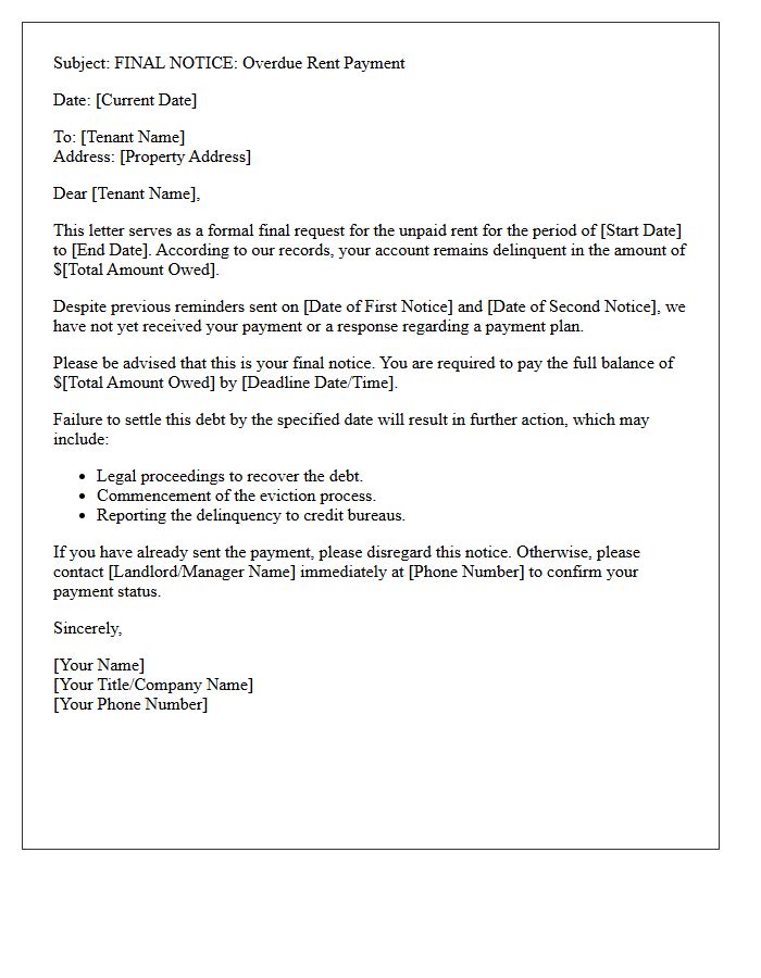 Final Request for Late Rent Payment Letter