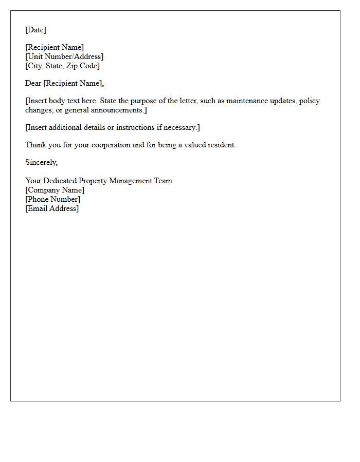 Sincerely Your Dedicated Property Management Team