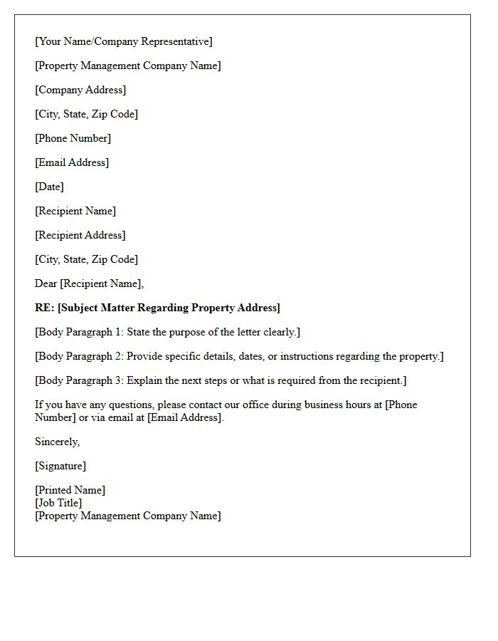 Property Management Company Name