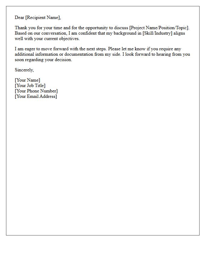 Professional Closing Statement