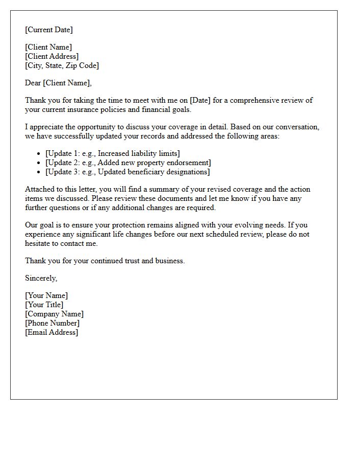 Comprehensive Policy Review Thank You Letter