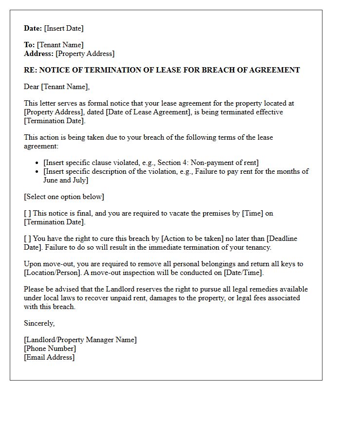 Breach of Lease Agreement Termination Letter